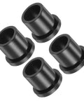 4 Pieces Flanged Sleeve Bearing 9.6mm By 12.7mm By 13.4mm Nylon Oilless Bushing For Equipment And Machinery Use Black Self Lubricating