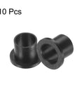 Flanged Nylon Sleeve Bearings Set Of 10 Self Lubricating Bushings with 8.5mm bore, 10mm outer diameter, and 14mm flange diameter