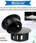 Eight Size Nylon Hole Plugs Set 135 Pieces Black Round Hole Covers for Furniture and Cabinet Inserts End Caps Kit