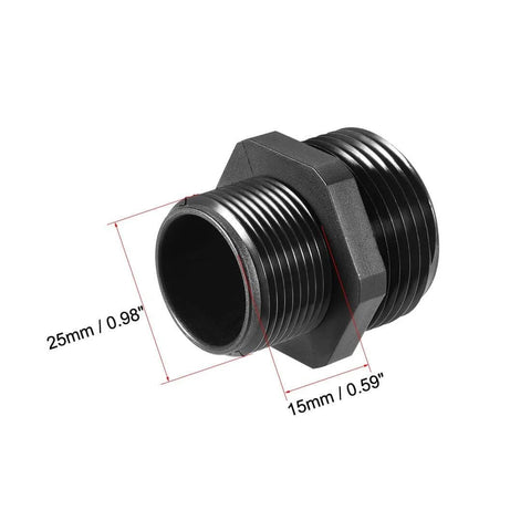 Heavy Duty M25 Cable Gland With Two Holes IP68 Waterproof Nylon Joint for 4mm to 8mm wire diameter with 25mm thread pitch