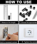 Guide for using 1000 Pcs Black Nylon Round Spacers For M3 And M4 Screws For Electrical Outlet Kit with step-by-step instructions.