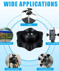 30 Pcs 1/4-20 Star Knobs With Hexagon Head Through Hole Clamping Knobs for various applications like jigs and camera stands