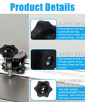 Detailed view of 30 Pcs 1/4-20 Star Knobs with hexagon head, smooth surface, brass thread, eco-friendly black nylon, ideal for machine tools.