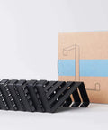 Over the Door Hooks 10 Pack Two Sided Fit 1 3/8 and 1 3/4 Doors with Anti Scratch Pads Non Slip Dots pictured with packaging box