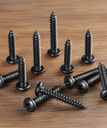 247 Piece Pan Head Wood Screws Set Black Oxide Stainless Steel 304 Self Tapping Phillips Drive For Wood And Sheet Metal