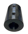 Solid Rigid Coupling – 1" ID, 2" Wide, 3" Long, Black Oxide with Keyway – Heavy-Duty RC-100-KW Precision Shaft Coupler