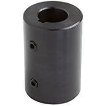Solid Rigid Coupling – 1" ID, 2" Wide, 3" Long, Black Oxide with Keyway – Heavy-Duty RC-100-KW Precision Shaft Coupler for Industrial Applications