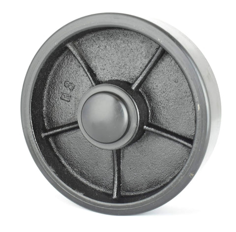 Premium Crown PTH50 Pallet Jack Wheel Replacement Kit Set heavy duty poly tread steer wheel with bearings and axles