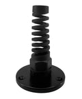 2 Pack PG16 Cable Gland With Anodized Aluminum Base Waterproof IP68 Nylon Joint And Adjustable Locknut For 8 To 14 Mm Wire Diameter Anti Rust Dust Proof Marine Grade Sealing Connector in black, showing detailed spiral design and mounting base.