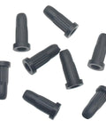 20 Pcs Black Plastic Caster Rubber Sleeve Covers for Chair Wheels with 16 mm Outer Diameter, 8.1 mm Inner Diameter, and 33 mm Height