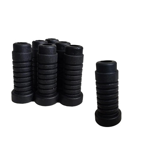 20 Pcs Plastic Round Caster Wheel Socket Sleeve Caps For Stem Grip Ring Caster 34mm Long 12mm Outer Diameter 8mm Inner