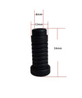 20 Pcs Plastic Round Caster Wheel Socket Sleeve Caps For Stem Grip Ring Caster 34mm Long 12mm Outer Diameter 8mm Inner Diameter Black