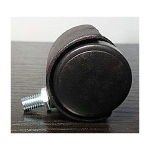 Black Plastic Chair 1.5" inch Caster Wheel with M8 Screw Threaded Stem - VXB Ball Bearings