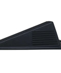 Heavy Duty Jumbo Door Wedge In Black For Home And Office Use Extra Grip Lip Non-Marking Hard Plastic With Large Footprint Side View