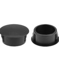 Black Plastic Hole Plugs Snap In Locking End Caps For 20mm Holes Fits 19.5 20mm Tubes And Steel Furniture Posts 24mm Cap 10mm Tall