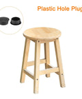 Black Plastic Hole Plugs Snap In Locking End Caps For 20mm Holes Fits 19.5 20mm Tubes And Steel Furniture Posts 24mm Cap 10mm Tall