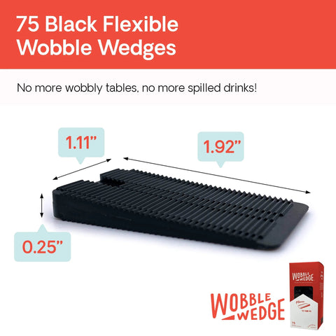Flexible Plastic Leveling Shims Set 75 Pack For Home Improvement Furniture Levelers Tables Toilets And Appliances, black shim close-up