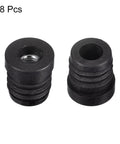 8 Pieces Round Tube Inserts With M6 Thread For 19mm Diameter Round Tubes 0.75 Inch Outer Diameter Black Plastic Plug