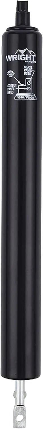 Standard Duty Pneumatic Screen and Storm Door Closer, Black - black metal cylinder with branding and adjustable end-screw