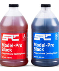 Model Pro Black Two Part Polyurethane Casting Resin Kit 1 Gallon With 0.5 Gallon Part A And 0.5 Gallon Part B for RTV Silicone Molds