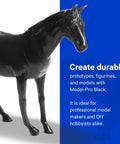 Model Pro Black Two Part Polyurethane Casting Resin Kit 1 Gallon With 0.5 Gallon Part A And 0.5 Gallon Part B For RTV Silicone Molds And Reproductions horse figurine