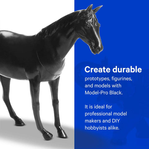 Model Pro Black Two Part Polyurethane Casting Resin Kit 1 Gallon With 0.5 Gallon Part A And 0.5 Gallon Part B For RTV Silicone Molds And Reproductions horse figurine