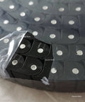 Close-up of 3M Wearproof Conveyor Chain 40P RS40P POM in black, showing precision links for MINGPING, 3m length, industrial grade.