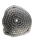 Black coiled 3M Wearproof Conveyor Chain 40P RS40P POM Engineering Plastic Chain, durable industrial grade, 3 meters, high precision.