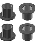 4 Pcs Pom Flanged Sleeve Bearings 8mm ID 10mm OD 10mm Length Flange Diameter 15mm Oilless Black POM Self Lubricating