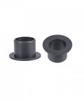 Pair of Flanged Sleeve Bearings 10mm Bore 12mm OD 10mm Length POM Oilless Bushings Black for Small Machinery