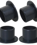 4 Pieces Black POM Flanged Sleeve Bearings 10mm ID 12mm OD 10mm Length Self Lubricating Oil Free Bushings for Machine Tools