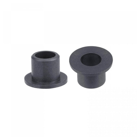 Flanged Sleeve Bearings 5mm Bore 7mm OD 7mm Length POM Self Lubricating Wrapped Oilless Bushings Black 4 Pieces For Low Friction Applications
