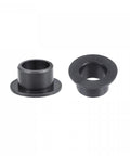 Pair of Flanged Sleeve Bearings, 8mm Bore, 10mm OD, 7mm Length, POM Self Lubricating Oilless Bushings, Black, Flange Diameter 15mm