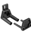 Barn Sliding Door Floor Guide POM Plastic Adjustable Wall Mount Black For Wooden Doors With Bottom Groove Prevents Door Swing And Keeps Door Aligned Low Profile Durable Wall Mounted Hardware