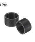 Eight Pack POM Sleeve Bearings With ID 10mm OD 12mm And Length 8mm Oilless Wrapped Bushings, black, for DIY and machinery.