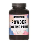 Powder Coating Paint For Metal Surfaces Black 4 Ounces Premium Quality Powder Coat For Cars Boats Bridges Factories