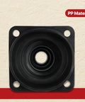 Front view of black square PP material adapter for universal tool adapters 2 pack for wet and dry vacuums connect hoses to tools