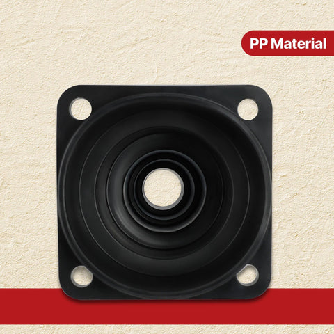 Front view of black square PP material adapter for universal tool adapters 2 pack for wet and dry vacuums connect hoses to tools