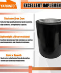 Pallet jack load wheels full set 3 x 3.75 inch with axles and entry exit rollers, black polyurethane wheel with thickened iron core