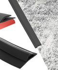 Carpet to Tile Transition Strip, Self Adhesive Cuttable Carpet Edge Trim Strip, Flexible Edging for doorway in black PVC.