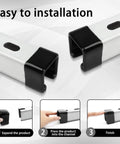 1-5/8 Inch Safety Strut Channel End Cap Set, 20 Black PVC End Caps for Standard Unistrut Channel, Easy Push-On Installation