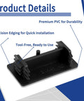 End Caps For Strut Channel 1-5/8 Inch By 13/16 Inch Black Square PVC Cap Protects Unistrut Channel Ends From Scratches Debris And Impacts