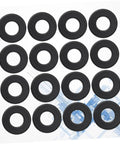 Sixteen Black PVC Washers For Foosball Tables Rod Washers For Standard Foosball Machines To Protect Against Wear And Tear