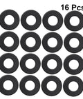 Sixteen Black PVC Washers For Foosball Tables Rod Washers For Standard Foosball Machines To Protect Against Wear And Tear