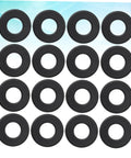 Sixteen Black PVC Washers for Foosball Tables Rod Washers For Standard Foosball Machines To Protect Against Wear And Tear
