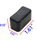 End Caps for Strut Channel 1-5/8 x 7/8 Inch Black Plastic Short End Caps for 13/16 Inch and 7/8 Inch Tall Unistrut Channel Ends Protectors