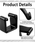 1-5/8 Inch Safety Strut Channel End Cap Set, 20 Black PVC End Caps for Standard Unistrut Channel, Protective Cover for Square Metal Tubing