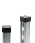 Protect and finish 1-5/8 in strut channel ends with durable black PVC square end caps; quick snap-on installation shields channels.