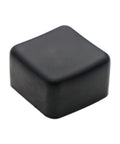 Protect and finish 1-5/8 in strut channel ends with durable black PVC square end caps; quick snap-on installation.