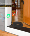Weather Stripping Door Seal Strip - Soundproof Q-Shaped Foam for Exterior Door Frame, Large Gap Seal shown near door, 26FT roll